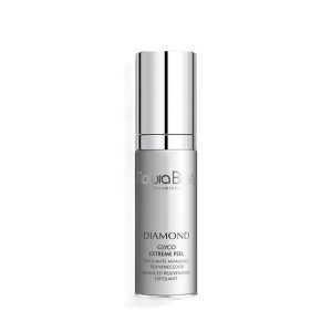 Natura Bissé Diamond Glyco Extreme Peel i vit flaska med silverfärgat lock